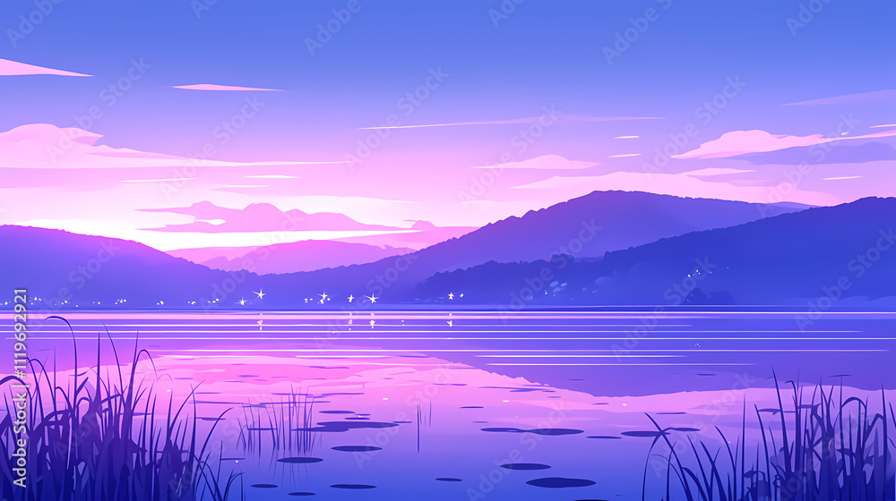 Fototapeta premium Anime Manga Lily Flower Wallpaper with Elegant Design