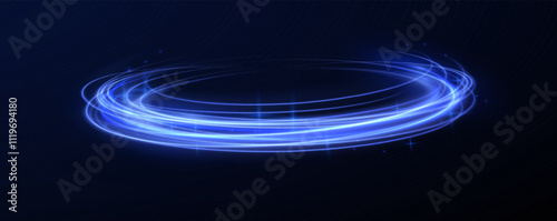 Png luminous neon circle. Light neon pedistal, podium, platform, table. To center a bright flash, png, effect, wave,neon,line. Curve light effect of neon line.