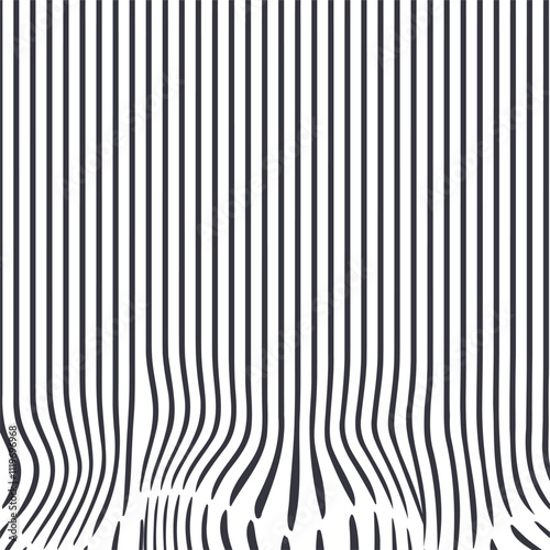 Texture in the form of vertical lines with a separate distorted part at the bottom.