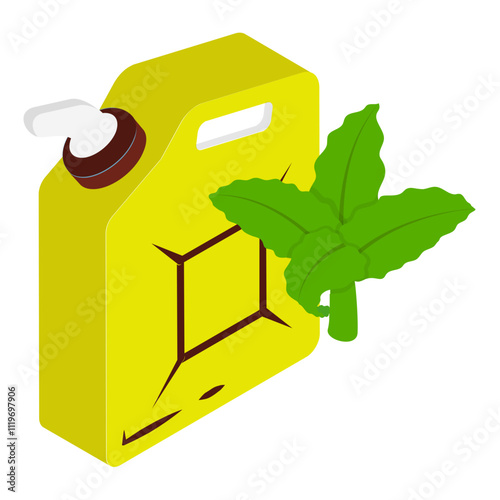 Smell-Proof Airtight Stash Container isometric concept, Discreet Storage vector icon design, Cannabis and marijuana symbol, thca and cbda sign, recreational herbal drug stock illustration
