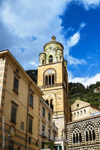 Wallpaper Mural Cathedral of St Andrew Apostle, Amalfi, Salerno, Campania, Italy, Europe Torontodigital.ca