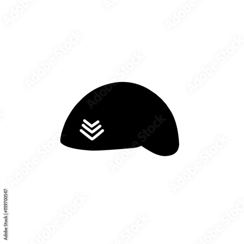 beret hat silhouette icon