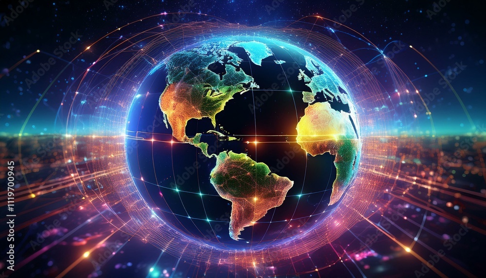 Light links us, transcending borders. Light links us, transcending borders.
