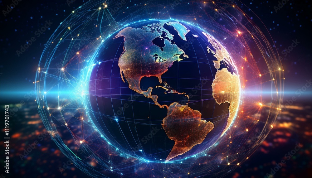 A luminous web enriches our existence. A luminous web enriches our existence.