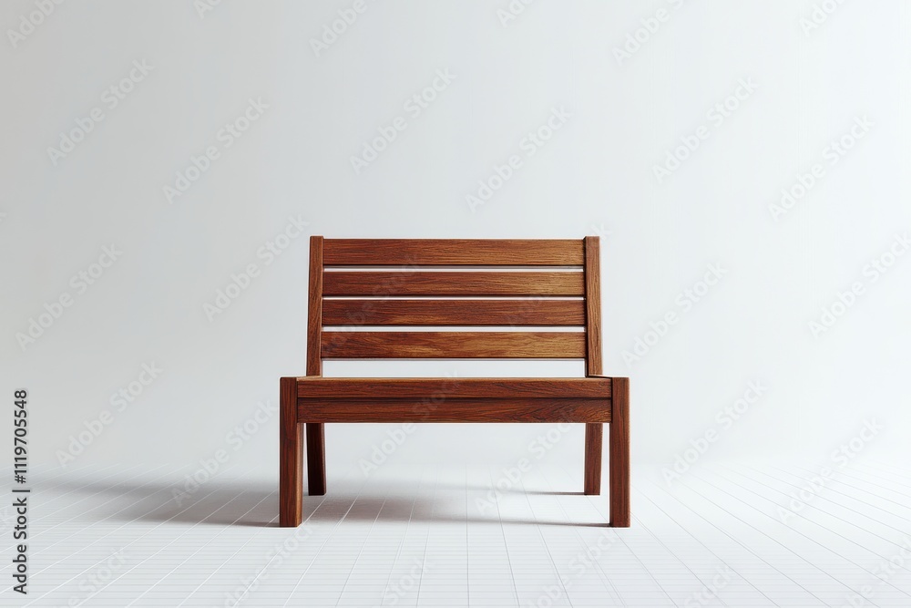 Wooden chair minimalist design dark wood slatted backrest Wooden chair minimalist design dark wood slatted backrest