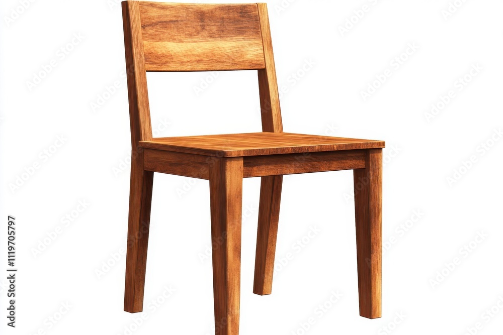 Wooden chair simple design straight lines brown color minimalist furniture Wooden chair simple design straight lines brown color minimalist furniture