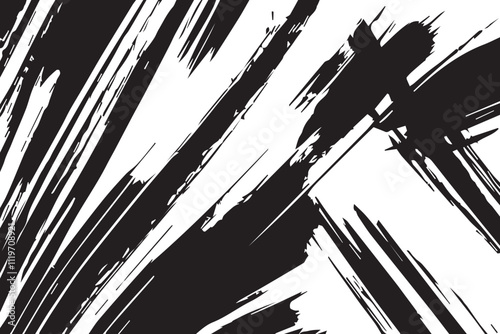 Wallpaper Mural Black and white Grunge texture. Abstract Monochrome Grunge Background. Grunge overlay layer. Abstract black and white vector background.  Torontodigital.ca