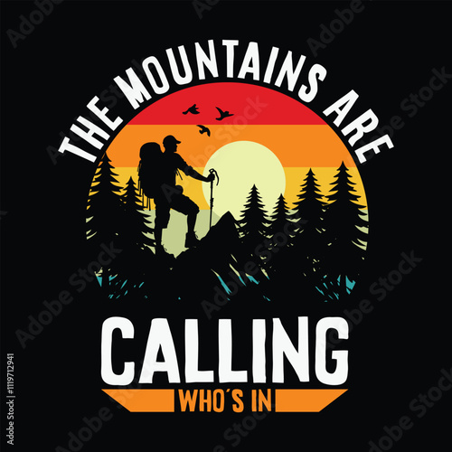 Mountain t-shirt design, Outdor t-shirt design