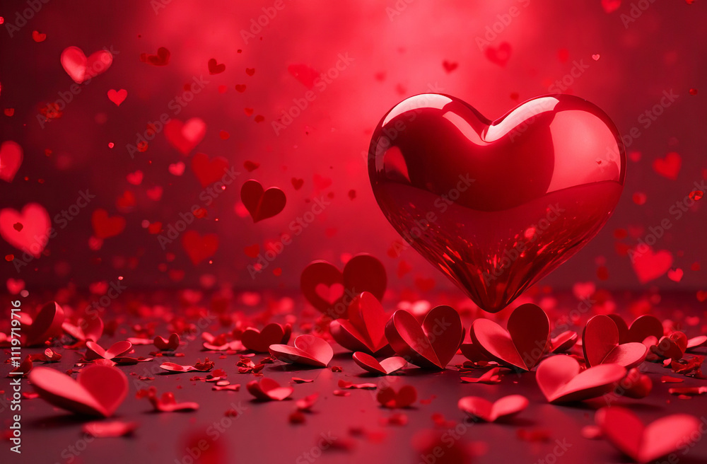 Festive card for Valentine's Day. Place for text. Festive card for Valentine's Day. Place for text.