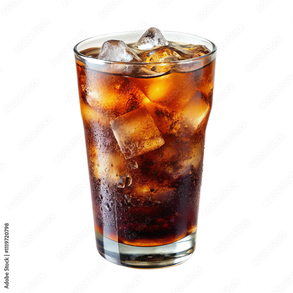 Refreshing beverage with ice cubes in a glass: A chilled drink, full of bubbles, stands in a transparent glass, ready to quench your thirst. Refreshing beverage with ice cubes in a glass: A chilled drink, full of bubbles, stands in a transparent glass, ready to quench your thirst.