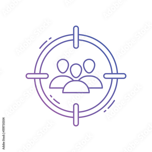 target audience vector icon