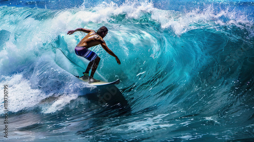 Australian Surfing Champion: Wave Conquest, Riding the Crests with Fearless Determination photo