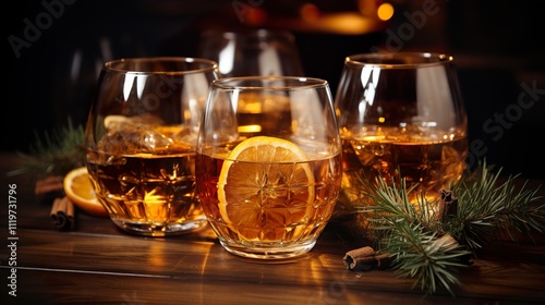 glasses of champagne HD 8K wallpaper Stock Photographic Image