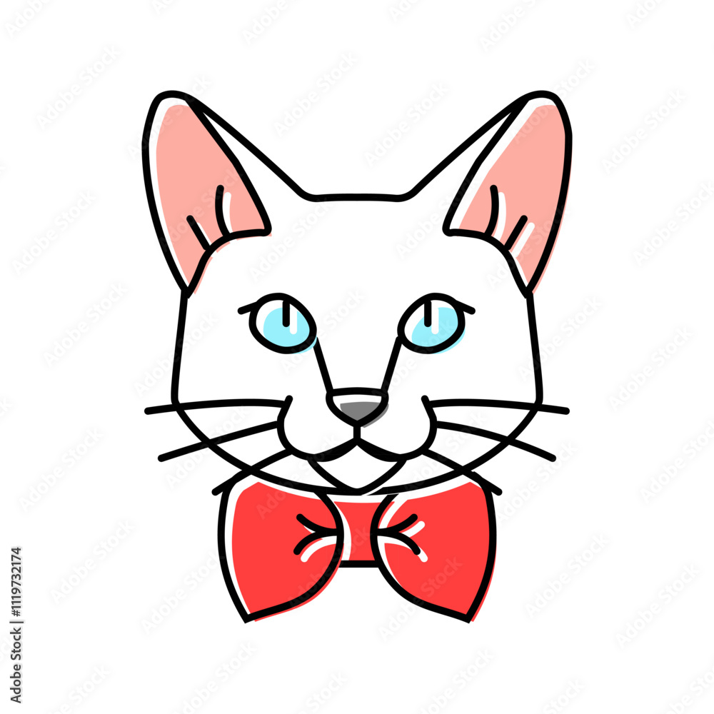 Obraz premium carrier cat breeding color icon vector. carrier cat breeding sign. isolated symbol illustration