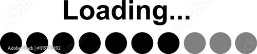 Loading bar icon. Loading bar progress icon, load sign vector illustration isolated on transparent backgrounds. System software update and upgrade concept load sign. Download progress icon.