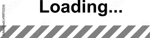 Loading bar icon. Loading bar progress icon, load sign vector illustration isolated on transparent backgrounds. System software update and upgrade concept load sign. Download progress icon.