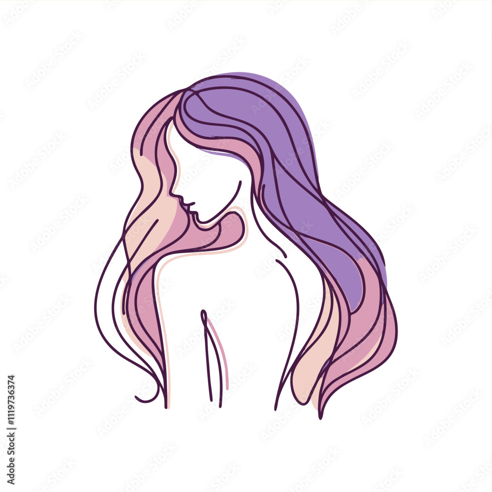 line art monoline oneline poster art design of woman face
line art monoline oneline poster art design of woman face