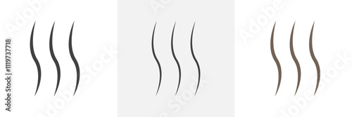 Heat icon collection in black and colored style.