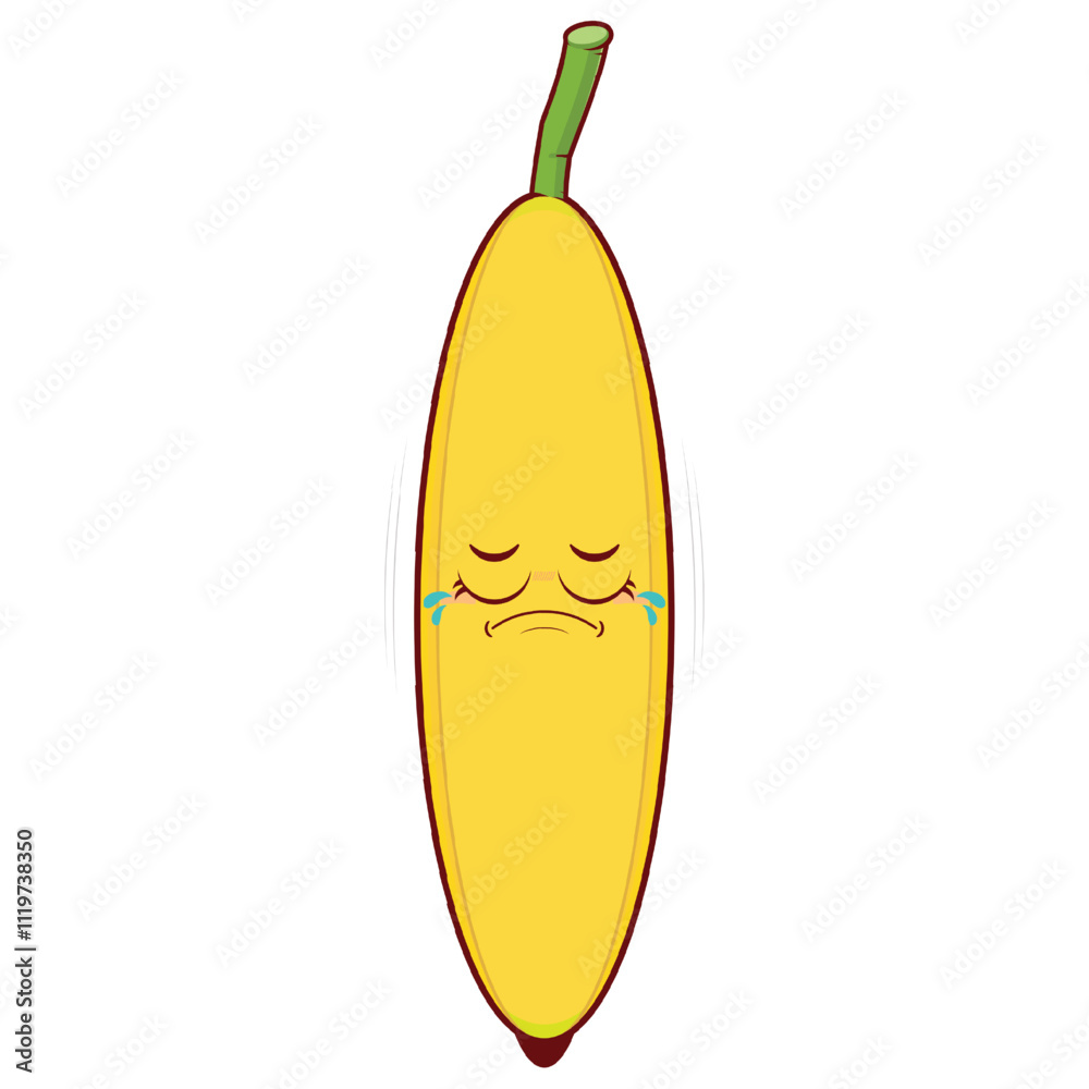 banana crying face cartoon cute banana crying face cartoon cute