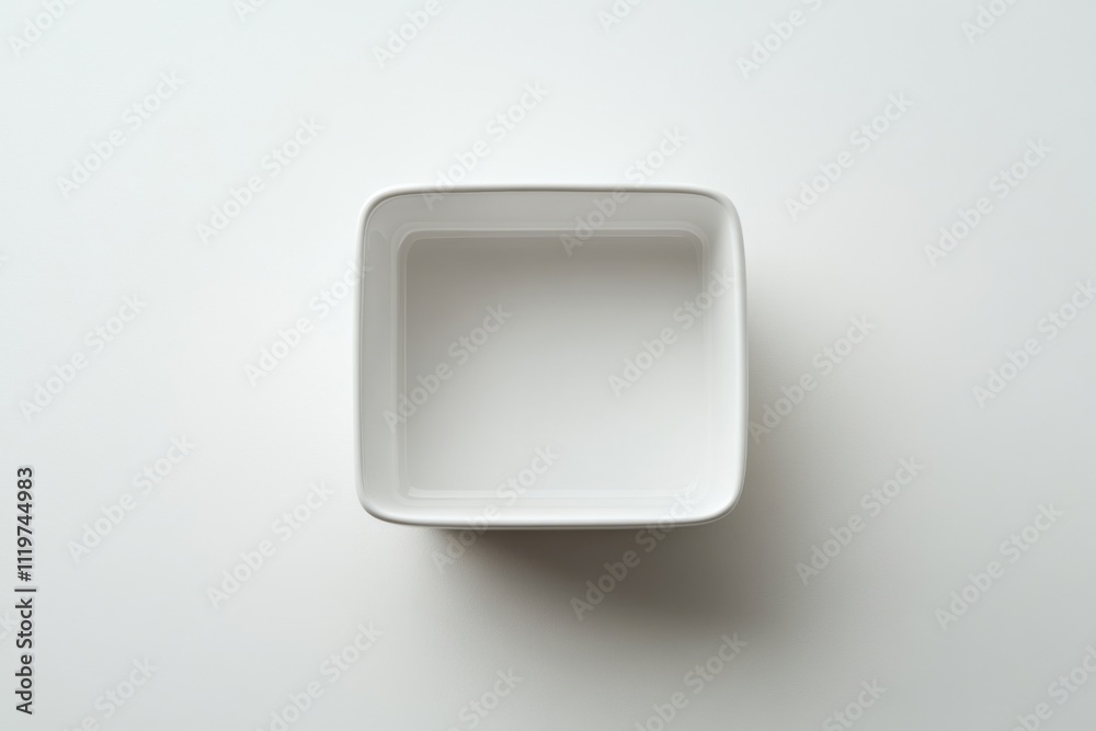 White Ceramic Box in Ultra Detailed Isolation White Ceramic Box in Ultra Detailed Isolation