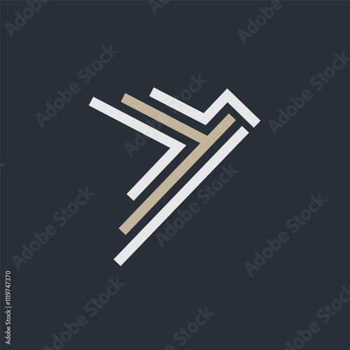 Wallpaper Mural flying bird Y letter arrow  logo icon vector concept design Torontodigital.ca