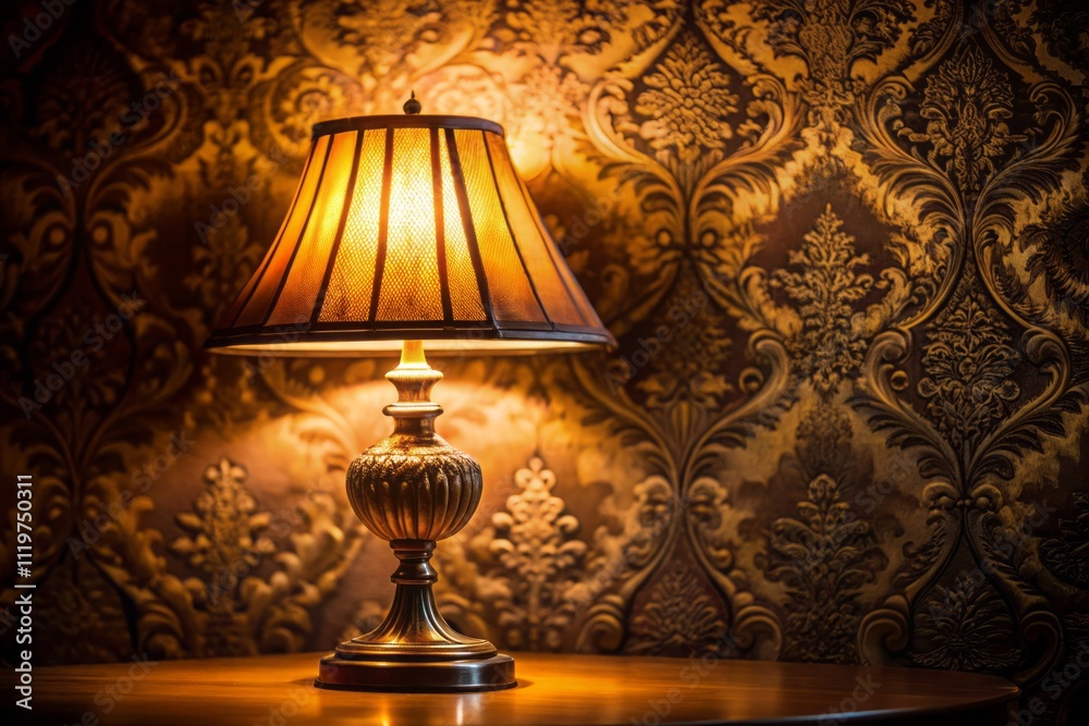 Elegant Silhouette of a Retro Luxury Light Lamp Decor Glowing in a Dimly Lit Room, Creating an Enchanting Atmosphere with Warm Hues and Intricate Designs for Home Aesthetics Elegant Silhouette of a Retro Luxury Light Lamp Decor Glowing in a Dimly Lit Room, Creating an Enchanting Atmosphere with Warm Hues and Intricate Designs for Home Aesthetics