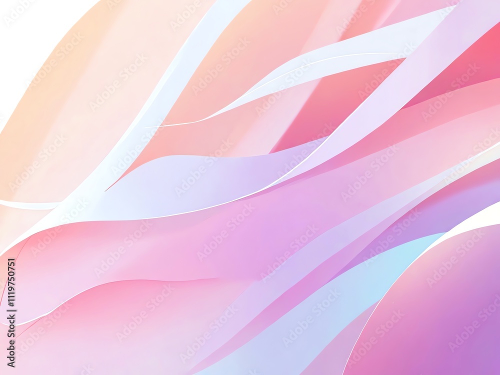Abstract Pastel Waves: A Serene Visual Symphony Abstract Pastel Waves: A Serene Visual Symphony