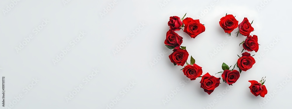 A heart made of red roses A heart made of red roses
