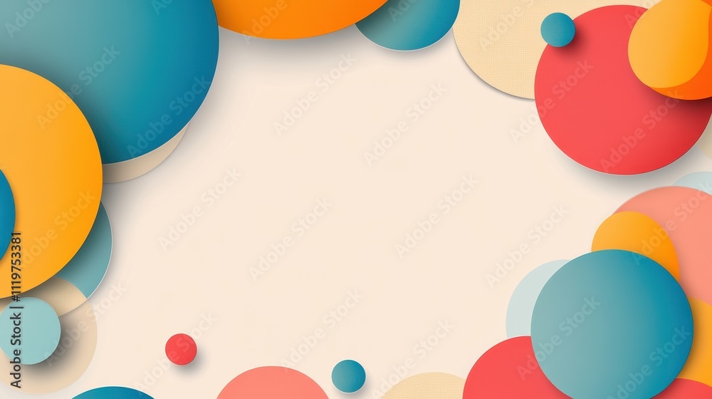 Modern Geometric Design with Copy Space for Messages Modern Geometric Design with Copy Space for Messages