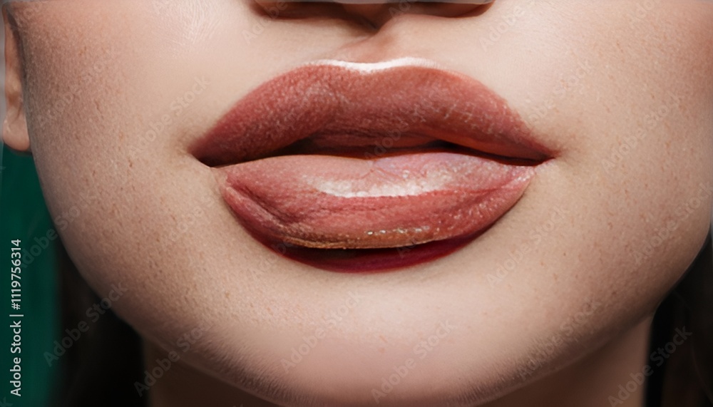 Naklejka premium Women lips 