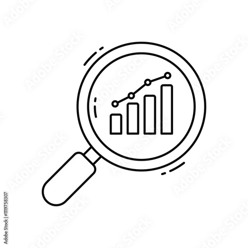 market research vector icon