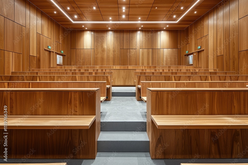 A simple wooden room with benches inside A simple wooden room with benches inside