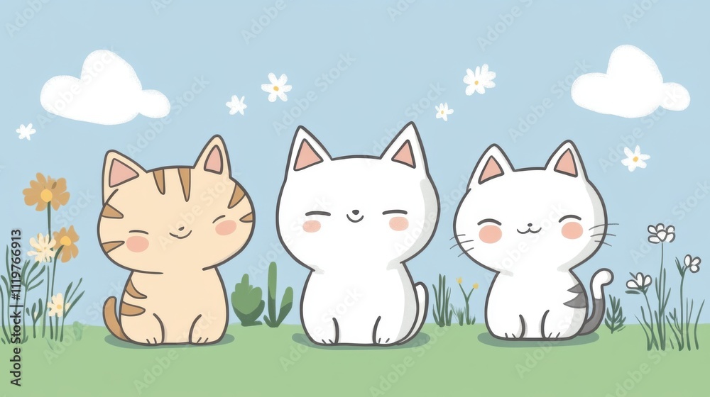 Whimsical Wildlife: Simple Cartoon Animal Illustrations Whimsical Wildlife: Simple Cartoon Animal Illustrations