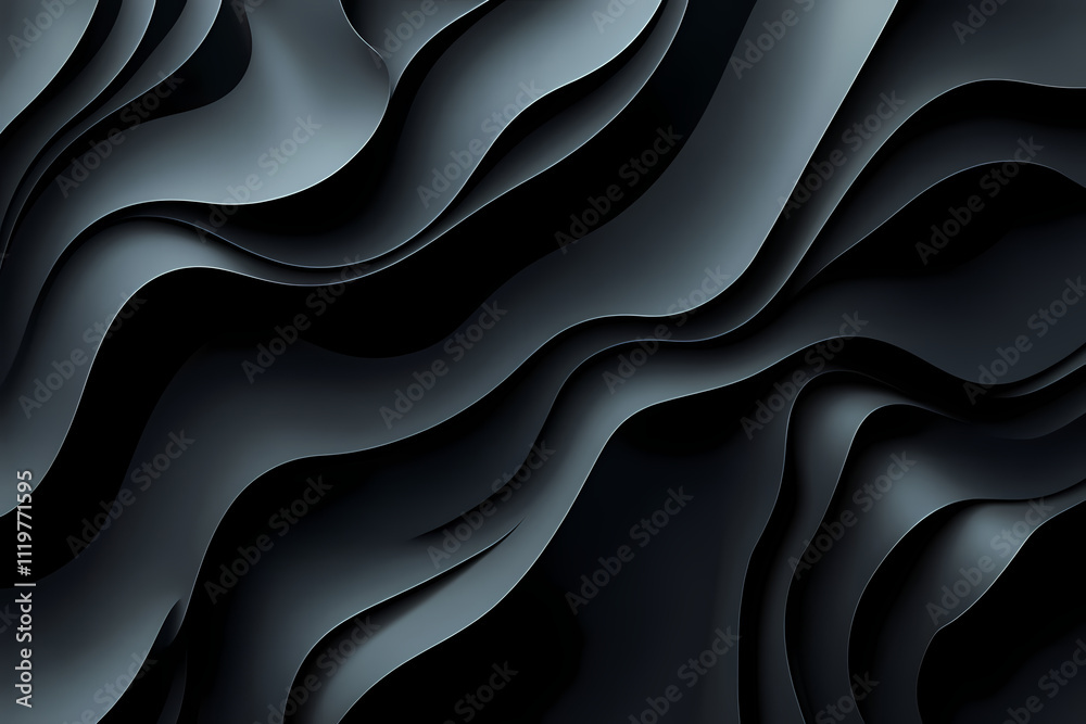 An organic pattern of dark gray lines creates the illusion of a wavy hexagon on a black background. A complex and textured design adds depth to the black canvas. An organic pattern of dark gray lines creates the illusion of a wavy hexagon on a black background. A complex and textured design adds depth to the black canvas.