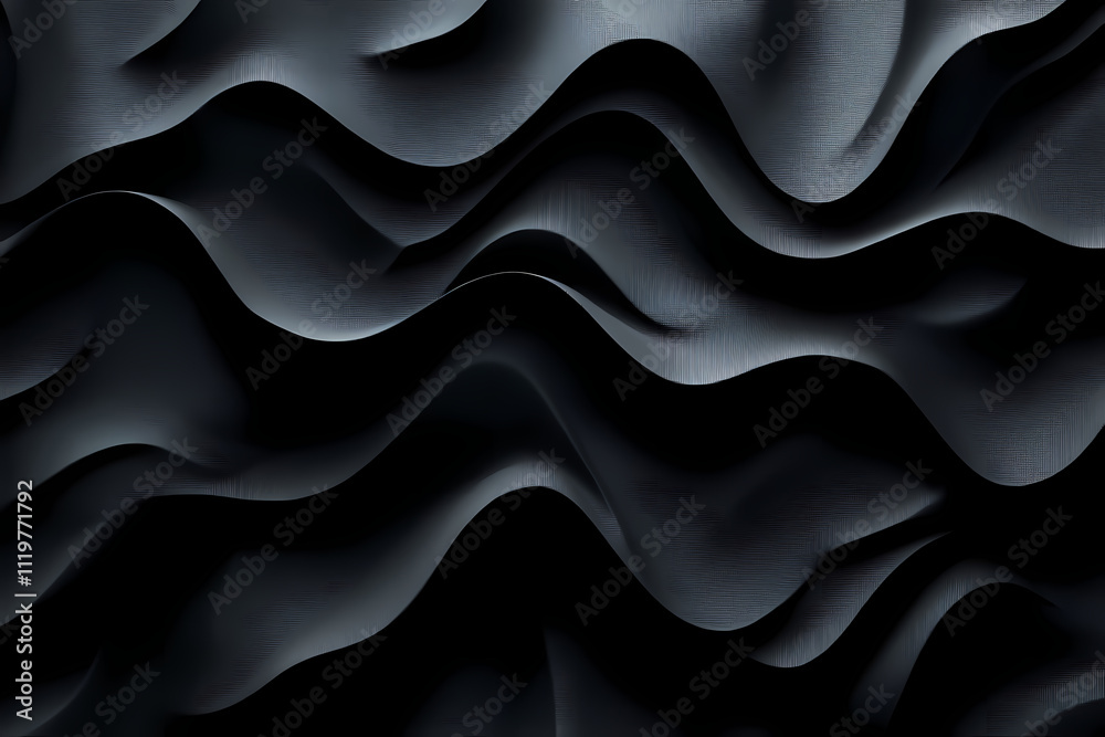 An organic pattern of dark gray lines creates the illusion of a wavy hexagon on a black background. A complex and textured design adds depth to the black canvas. An organic pattern of dark gray lines creates the illusion of a wavy hexagon on a black background. A complex and textured design adds depth to the black canvas.