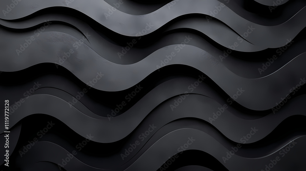An organic pattern of dark gray lines creates the illusion of a wavy hexagon on a black background. A complex and textured design adds depth to the black canvas. An organic pattern of dark gray lines creates the illusion of a wavy hexagon on a black background. A complex and textured design adds depth to the black canvas.