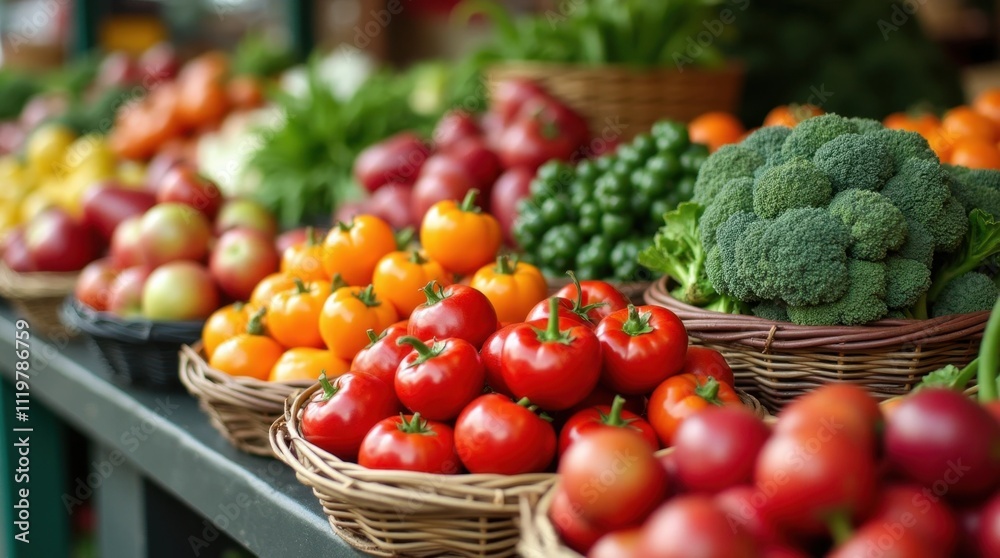 Fresh Produce at a Farmers Market Fresh Produce at a Farmers Market