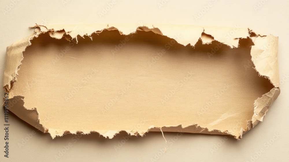 Beige Torn Paper Background for Conceptual SEO and Discovery Themes in Creative Advertising and Marketing Solutions Beige Torn Paper Background for Conceptual SEO and Discovery Themes in Creative Advertising and Marketing Solutions