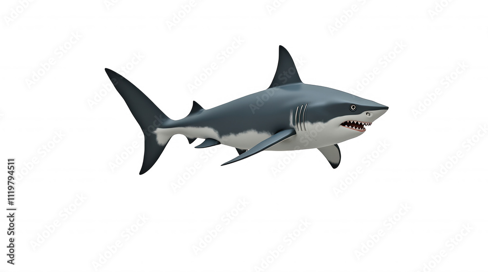 Illustration of a Great White Shark Isolated on Transparent Background, Perfect for Ocean-Themed Designs and Educational Resources. Illustration of a Great White Shark Isolated on Transparent Background, Perfect for Ocean-Themed Designs and Educational Resources.