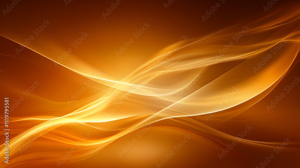 Abstract orange and gold flowing wave background. Abstract orange and gold flowing wave background.