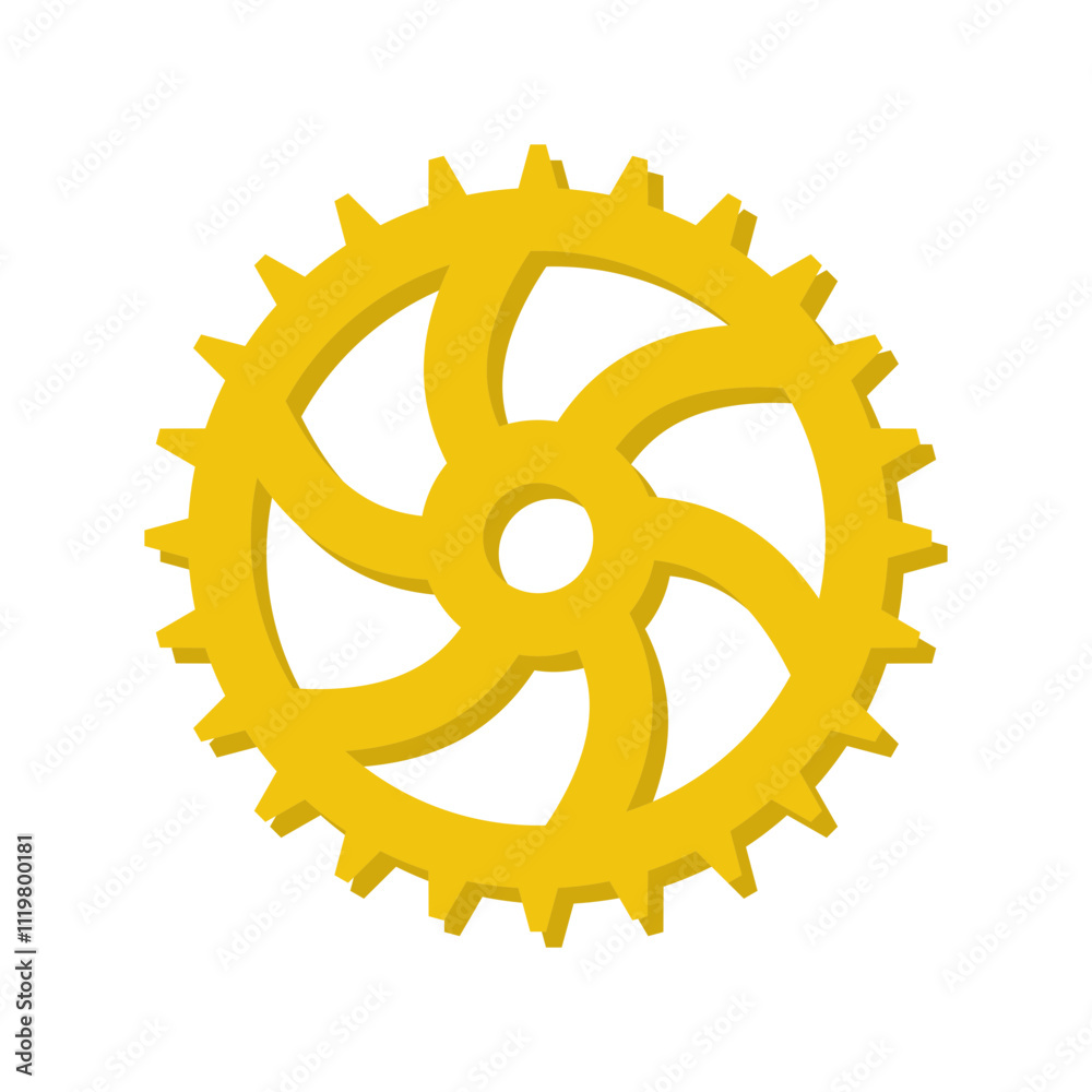 Premium Golden Gear Vector Illustration in a Flat Design Style, Featuring a Sleek Metallic Look, Perfect for Technology, Engineering, and Industrial Themed Creative Projects Premium Golden Gear Vector Illustration in a Flat Design Style, Featuring a Sleek Metallic Look, Perfect for Technology, Engineering, and Industrial Themed Creative Projects
