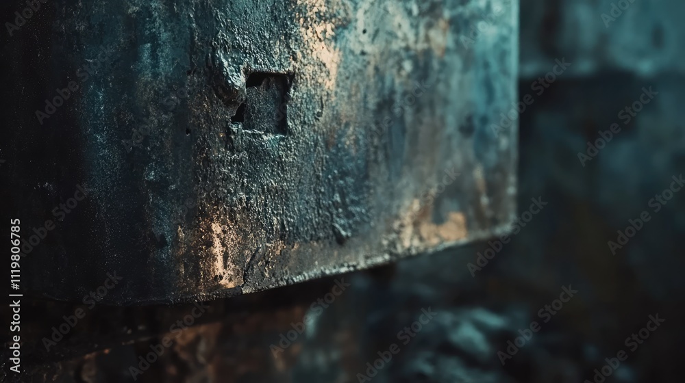 Close up of aged metal surface in a workshop showcasing texture and details of industrial welding environment with shallow depth of field Close up of aged metal surface in a workshop showcasing texture and details of industrial welding environment with shallow depth of field