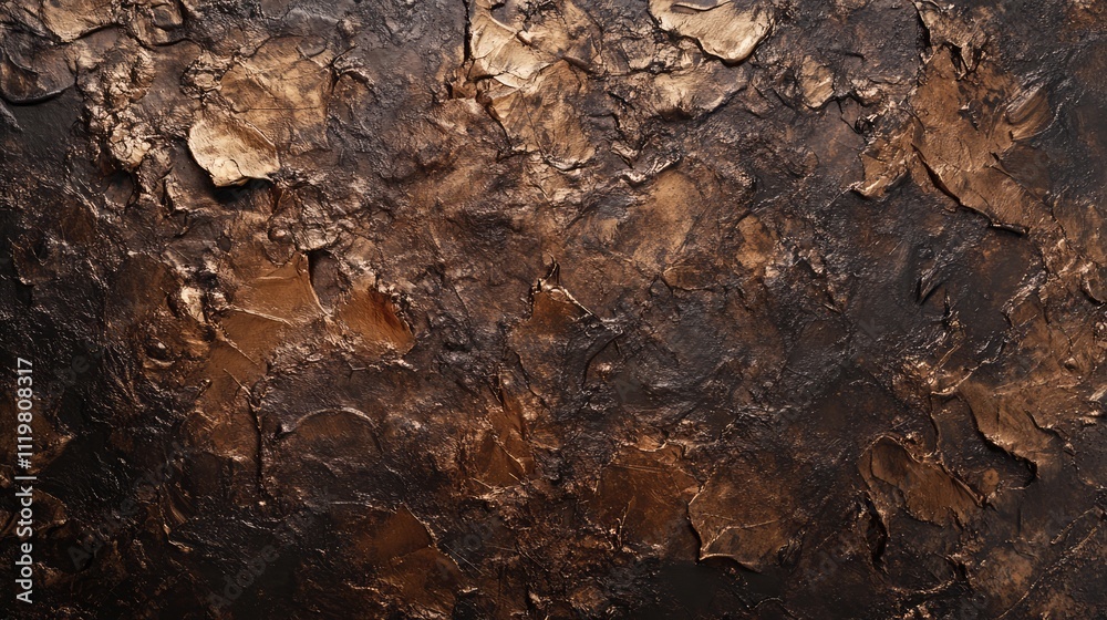 Textured brown foil background with rich metallic tones and intricate surface details for artistic and design applications. Textured brown foil background with rich metallic tones and intricate surface details for artistic and design applications.