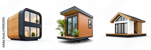 Modern tiny homes compact living sustainable design wood metal glass architecture home house dwelling prefab modular modern contemporary
