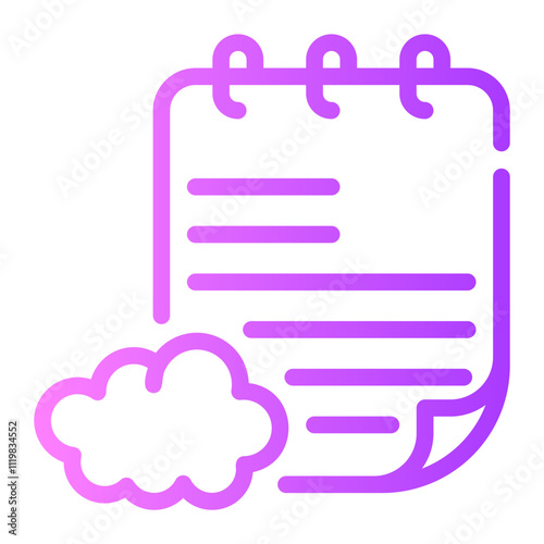 cloud gradient icon