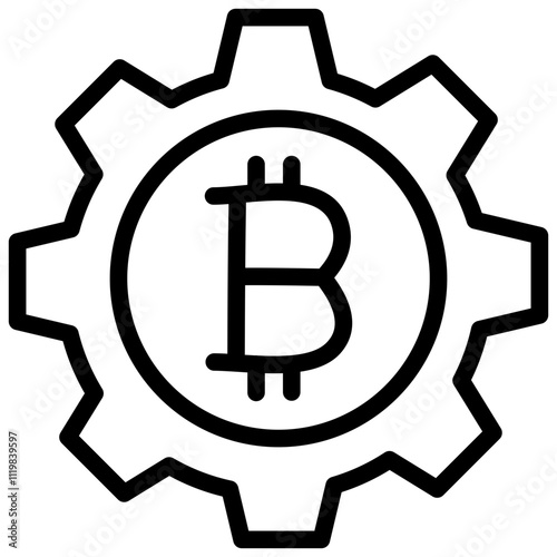 Bitcoin Setting Icon