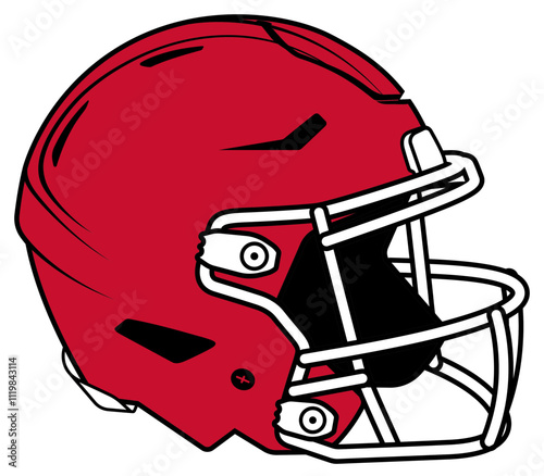 Red helmet of the Kansas City Chiefs American football team