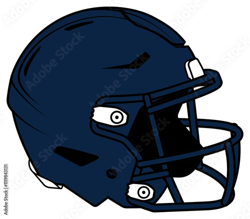 Dark blue helmet of the Denver Broncos American football team