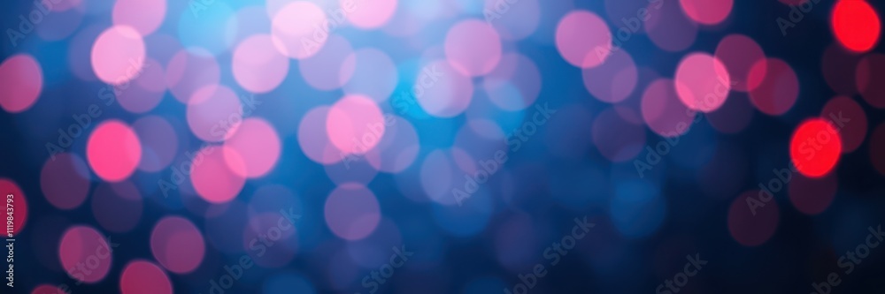 Fototapeta premium Colorful bokeh lights create an enchanting atmosphere during an evening event in a vibrant setting