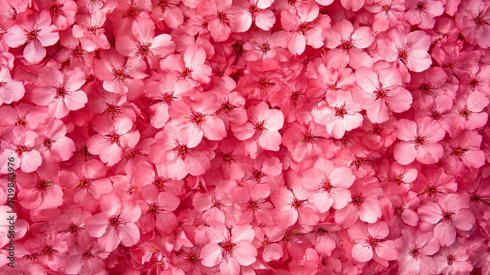 Cherry blossom flower petals pattern for springtime celebration Cherry blossom flower petals pattern for springtime celebration